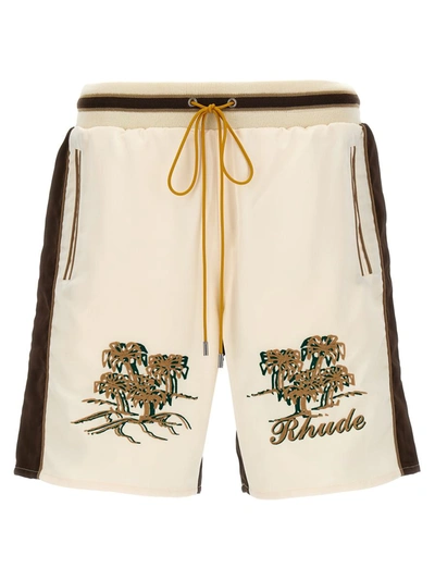 Shop Rhude 'souvenir' Bermuda Shorts In Multicolor