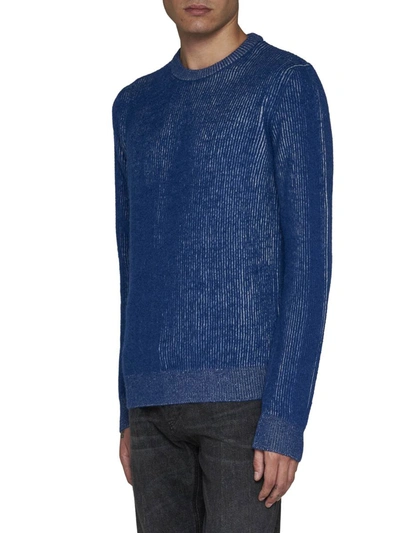 Shop Roberto Collina Sweaters In Blue