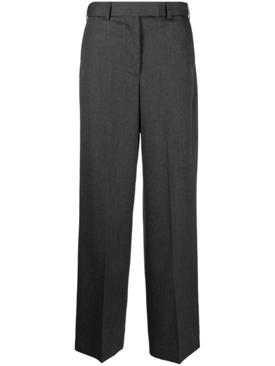 Shop Rohe Róhe Wide Leg Trousers Clothing In Grey