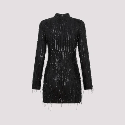 Shop Rotate Birger Christensen Rotate  Sequin Mini Dress In Black