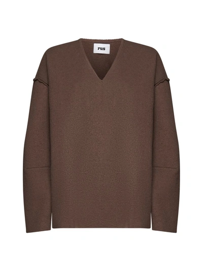 Shop Rus Sweaters In Brown