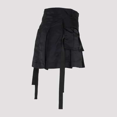 Shop Sacai Nylon Twill Shorts Pants In Black