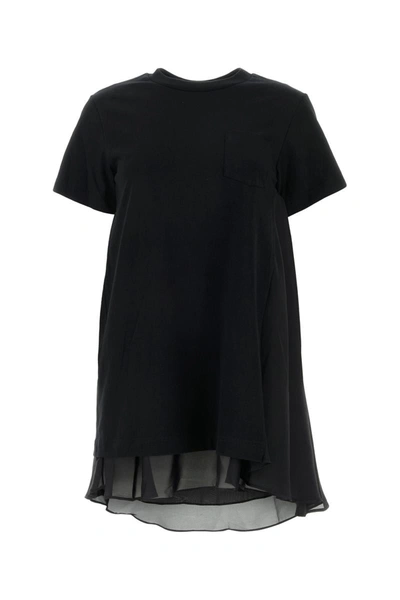 Shop Sacai Dress In Black