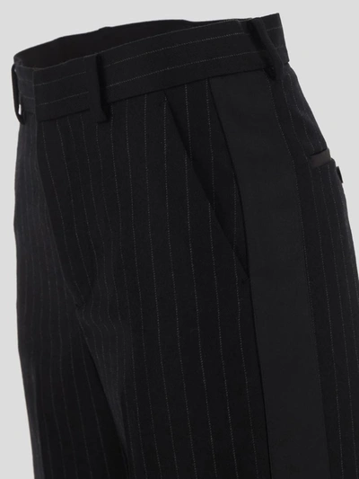 Shop Sacai Trousers In Black