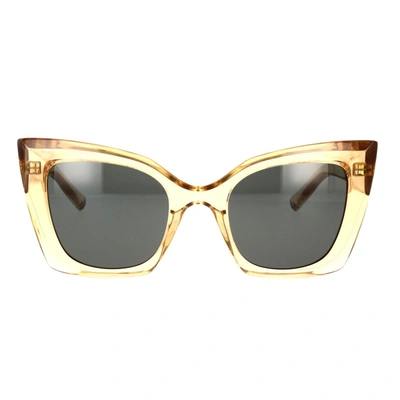 Shop Saint Laurent Eyewear Sunglasses In Yellow