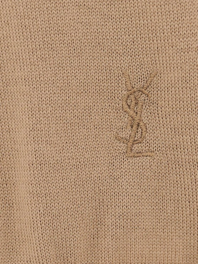 Saint Laurent Sweater In Beige