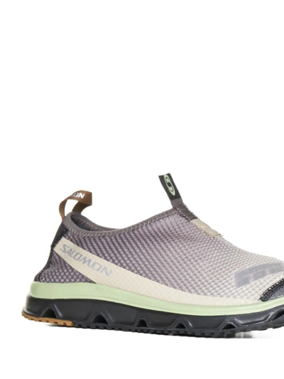 Shop Salomon Sneakers In Feather Gray/plum Kitten/winte