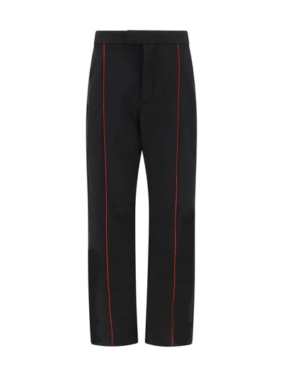 Ferragamo Logo Patch Drawstring Track Pants In Nero
