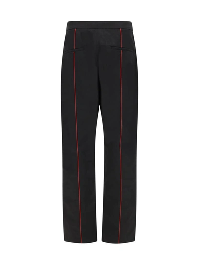 Ferragamo Logo Patch Drawstring Track Pants In Nero