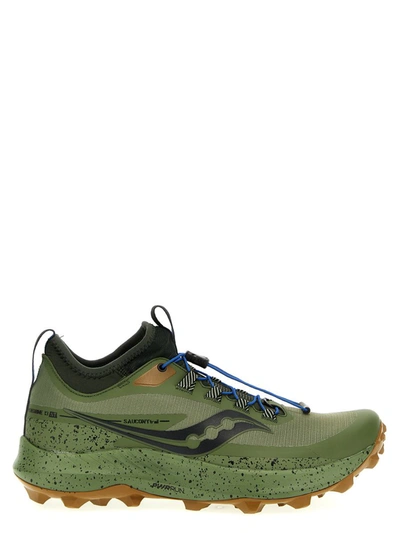 Shop Saucony 'peregrine 13 St' Sneakers In Green