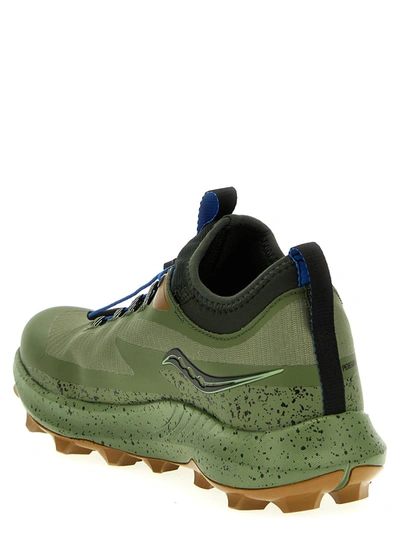 Shop Saucony 'peregrine 13 St' Sneakers In Green