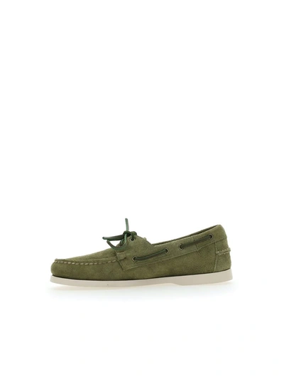 Shop Sebago Loafers In Green Military