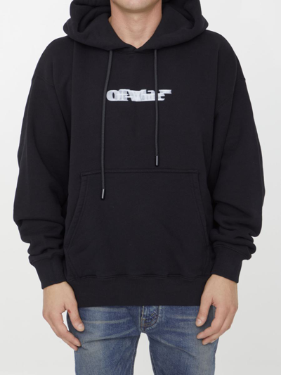 Shop Off-white Sliding Book Hoodie In Black
