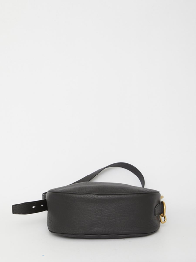 Shop Burberry Small Knight Bag In Black