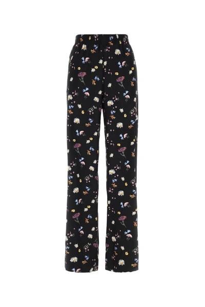 Stella Mccartney Floral-print Silk Trousers In 8475