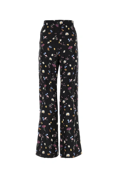 Stella Mccartney Floral-print Silk Trousers In 8475