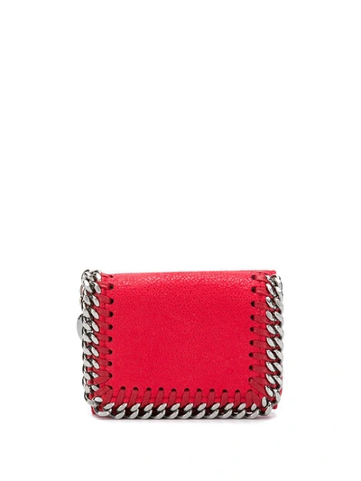 Shop Stella Mccartney Small Falabella Wallet In Red