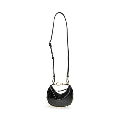 Steve Madden Half Moon Crossbody, Black: Handbags