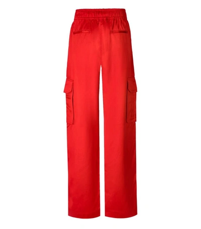 Shop Stine Goya Fatuna Red Cargo Trousers