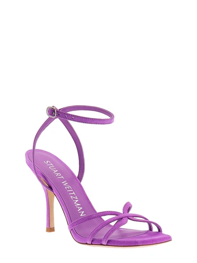 Shop Stuart Weitzman Barelythere 100 In Purple