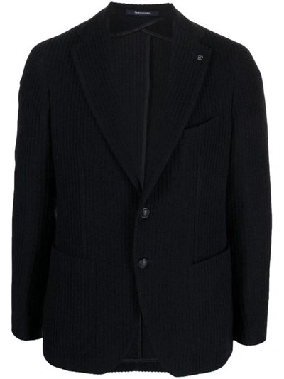 Shop Tagliatore Jacket Clothing In Blue