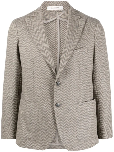Shop Tagliatore Rever Jacket Clothing In Grey