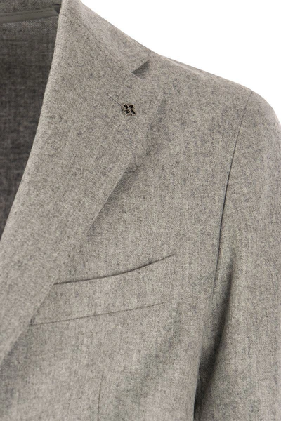 Shop Tagliatore Wool Suit In Light Grey