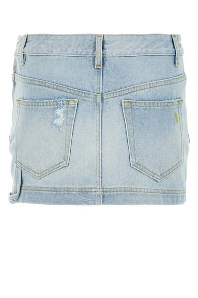 Attico Fay Skirt In Skyblue