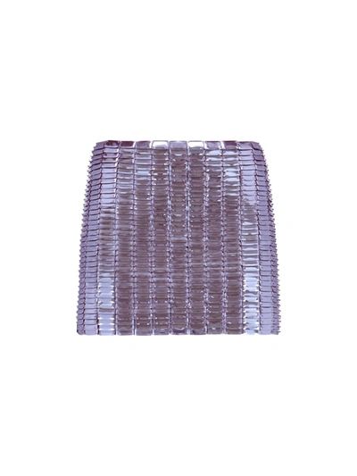 Attico Rue Mini Skirt In Violet