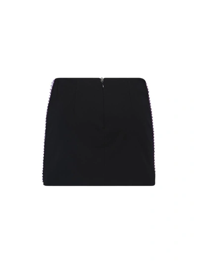 Attico Rue Mini Skirt In Violet