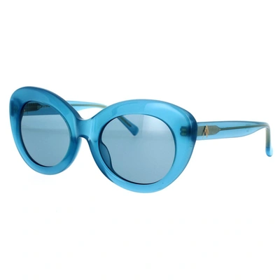 Shop Attico The  Sunglasses In Azure