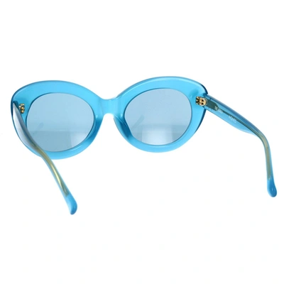 Shop Attico The  Sunglasses In Azure