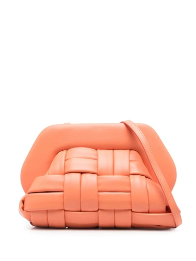 Shop Themoirè Bios Woven Shoulder Bag In Yellow &amp; Orange