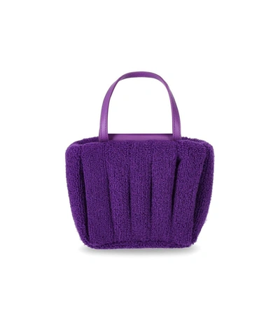 Shop Themoirè Aria Coral Sponge Purple Handbag In Violet