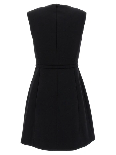 Shop Theory 'sculpted' Dress In Black