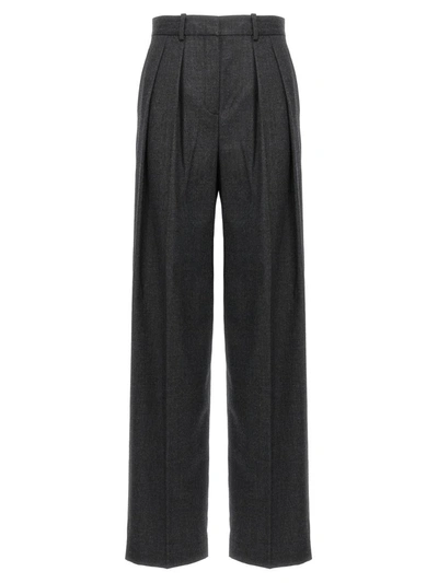 Shop Theory Wool Pants In Gray