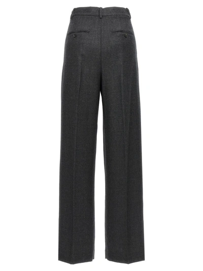 Shop Theory Wool Pants In Gray