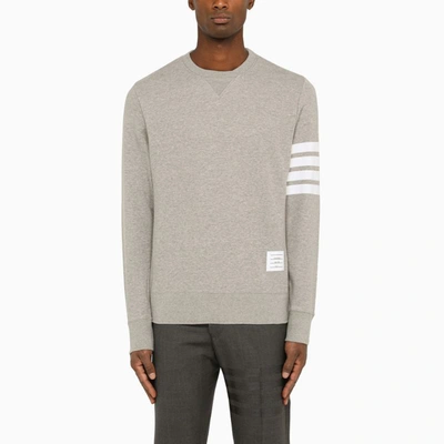 Shop Thom Browne Crew-neck Sweatshirt In Grey