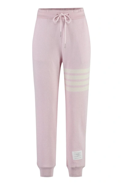Shop Thom Browne Drawstring Waist Track Pants In Pink