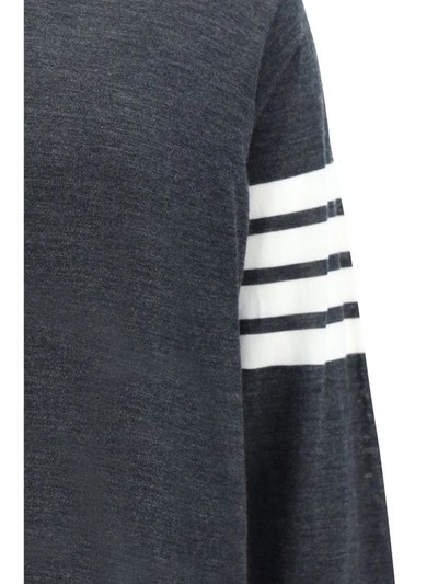 Shop Thom Browne Knitwear In Dark Grey