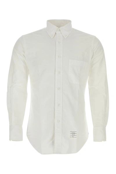 Shop Thom Browne Shirts In White