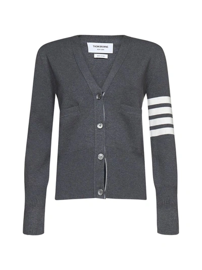 Shop Thom Browne Sweaters In Med Grey