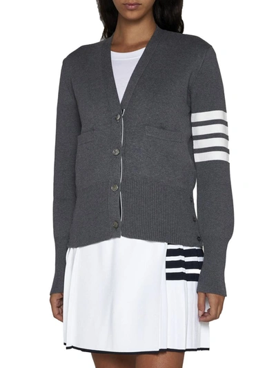 Shop Thom Browne Sweaters In Med Grey