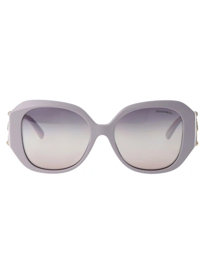 Shop Tiffany & Co Sunglasses In 8381el Rosa Orchidea/grigio Ghiaccio