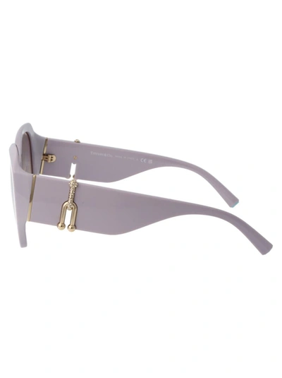 Shop Tiffany & Co Sunglasses In 8381el Rosa Orchidea/grigio Ghiaccio