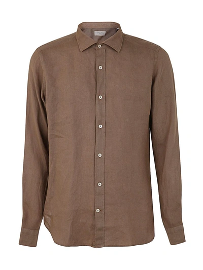 Shop Tintoria Mattei Linen Shirt Clothing In Brown