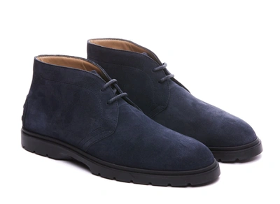 Shop Tod's Boots In Blue