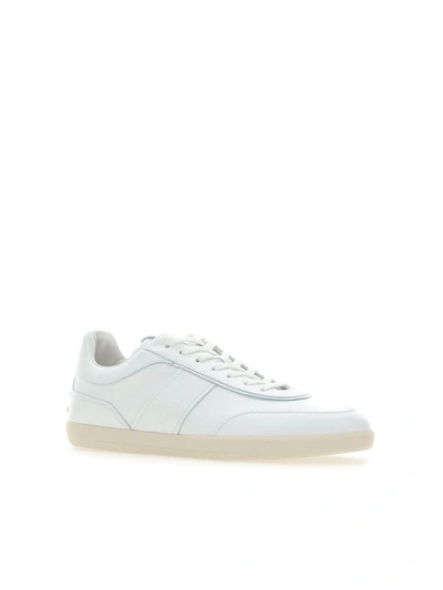 Shop Tod's Sneakers In Bianco