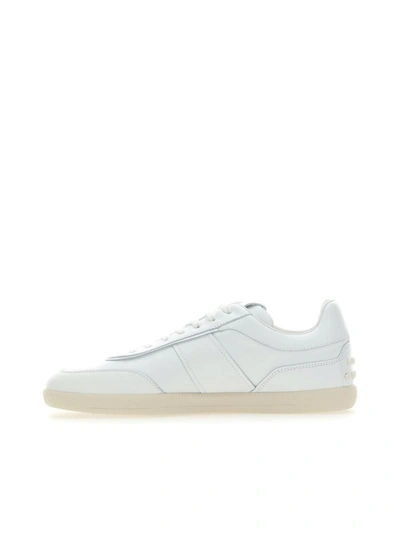Shop Tod's Sneakers In Bianco