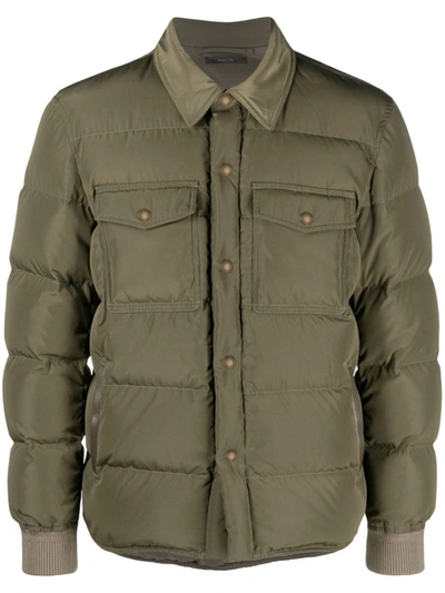 Shop Tom Ford Padded Jacket In Techno Ottoman In Brown